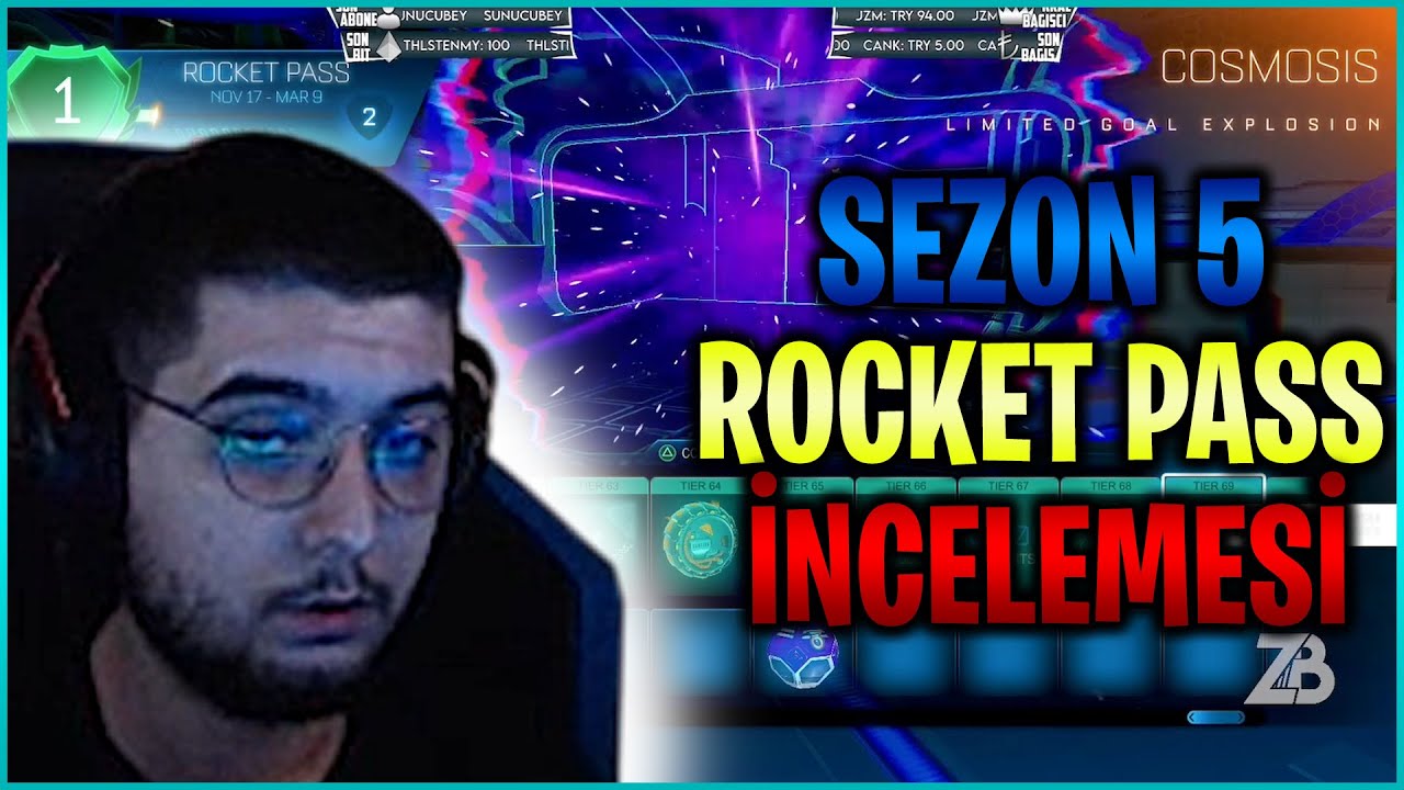 Rocket League SEZON 5 ROCKET PASS İncelemesi ve TURNUVA ÖDÜLLERİ!