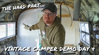 Celebrity Vintage Camper Reno Continues | Gutting Our Vintage Camper Down To The Shell Profile