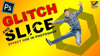 Glitch & Slice Effect in Photoshop | Glitch/Slice on Text, Shape & Image | #Photoshop #Glitch #Slice screenshot 4