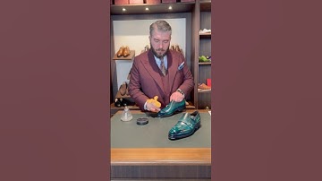 Luxury in the Making – Royal Green Patina Process. #customshoes #shoes #mensfashion