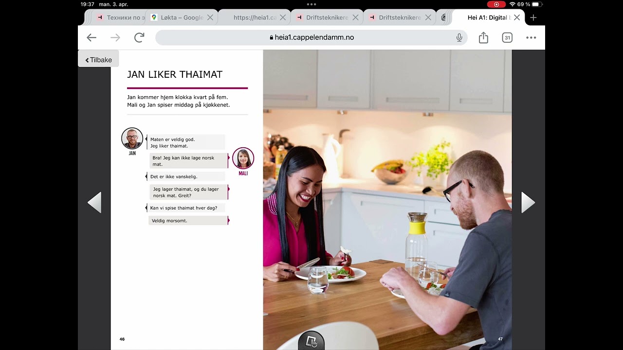 Hei! Norsk for voksne innvandrere. Jon Olav og Vibece MOI Selvik. Mali Handler.