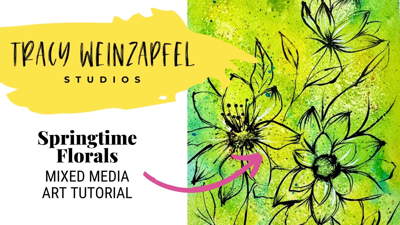 How to Use Resist Spray with Watercolor (Springtime Floral Art