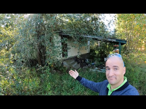 40-Year Old Abandoned Trailer Lawn Care Cleanup (Long Version - Part 1)