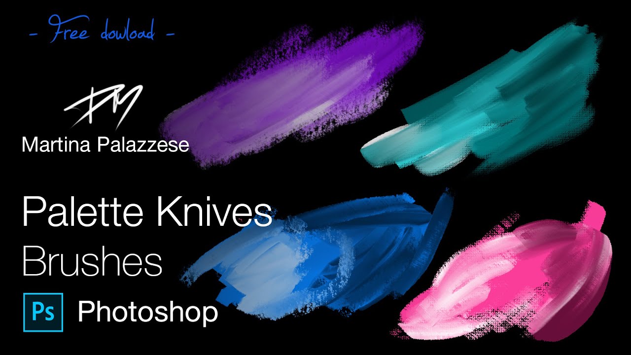 free palette knife brush procreate