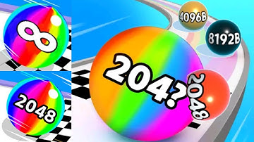 Ball Run 2048 vs Ball Run Infinity vs Number Ball Games Ball Run 3D Satisfying all levels gameplay
