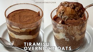 Tiramisu Overnight Oats | Healthy, Easy, Meal Prep Breakfast