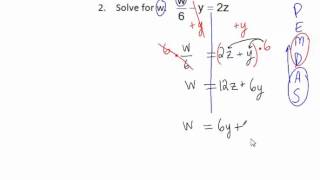 1 Solving Literal Equations (Spanish Version)