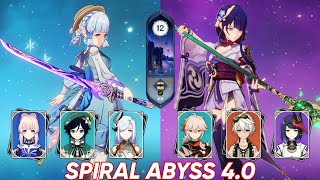 C0 Ayaka Freeze & C2 Raiden Hypercarry | Spiral Abyss 4.0 Floor 12 Genshin Impact