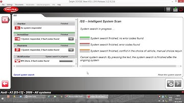Audi A3 8p - Delphi DS150e - ISS - Intelligent System Scan