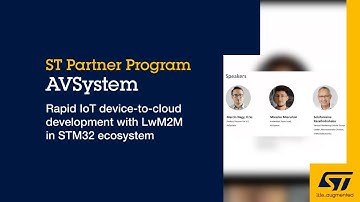 Rapid IoT device to cloud development with LwM2M in STM32 ecosystem