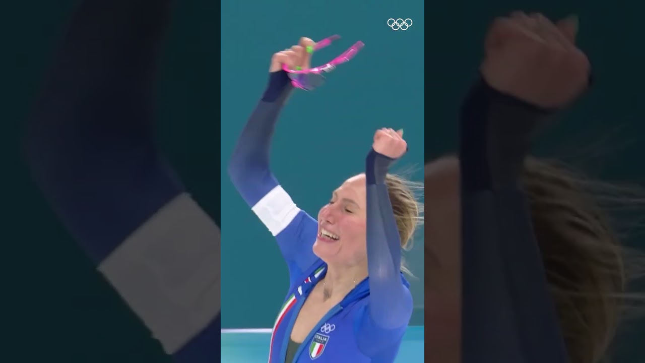 She's a double Olympic champion! #WinterOlympics #MilanoCortina2026 #AthletesForGood #Athlete365