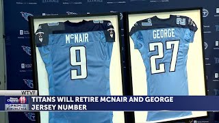 Titans to Retire Steve McNair's #9 and Eddie George's #27