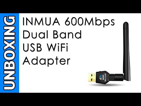 INMUA 600Mbps Dual Band USB WiFi Adapter Unboxing