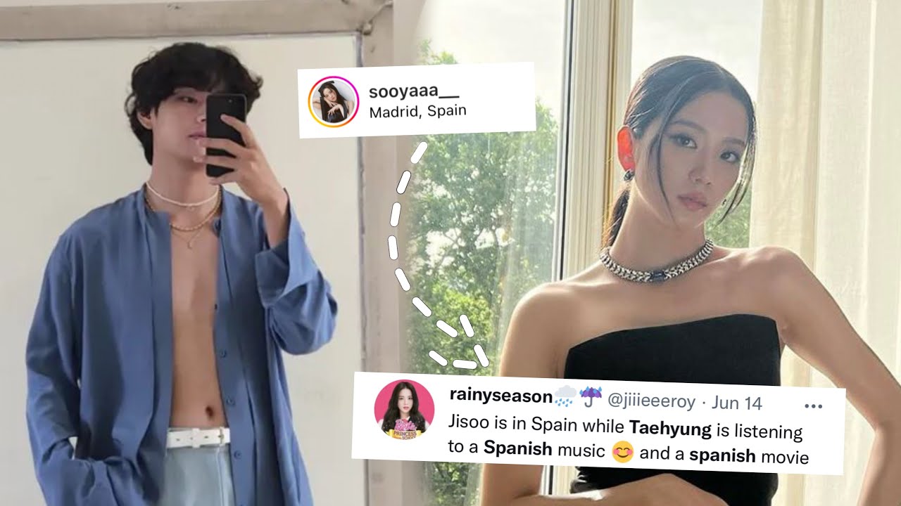 VSOO SPAIN THEORY?! (Taehyung and Jisoo DATING PROOFS!) | Traviqe