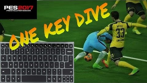 How To Dive In PES 17 With ONE KEY On Keyboard