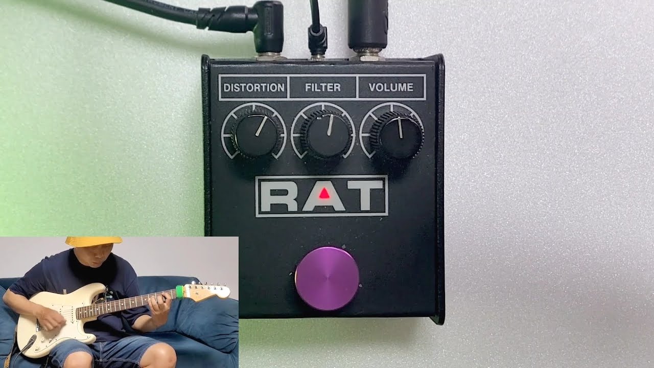 95년 모델 proco rat2 소개 및 사용방법 (LM308 made in u.s.a) - YouTube