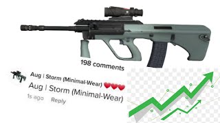 What's Happening to the AUG Storm Minimal Wear | CSGO Skin Inflation