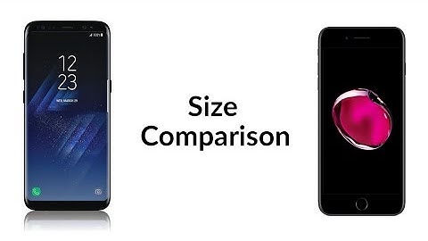 Galaxy S8 Plus vs iPhone 7 Plus - Size Comparison