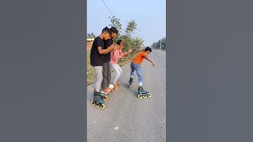 Skating powerslide practice🛼😭#inlineskating#rollerskating#publicreaction#shorts#ytshorts
