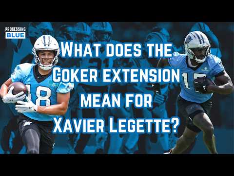 What does Jalen Coker's extension mean for Xavier Legette's future?