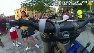 Boston Police Officer Tackles Armed Suspect Fleeing On Illegal Dirt Bike In Harambe Park