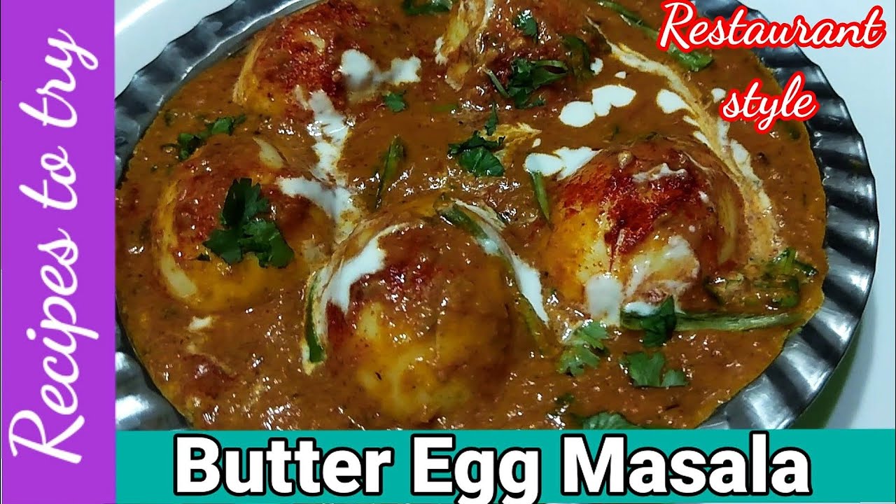 Butter Egg Masala Recipe Anda Curry Recipe Restaurant Style Egg