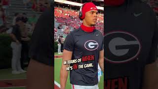 O WR da Georgia Noah Thomas nao consegue uma chance