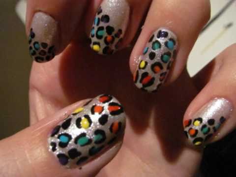 Rainbow Leopard Nail Tutorial