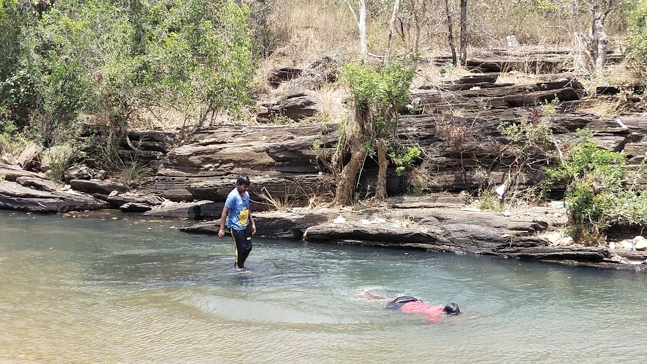 my Brother's enjoying in mamanduru forest & water falls