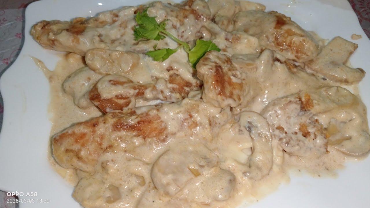 دجاج محمر بوصفة كريمية هايلة 🌙اقتصادية 