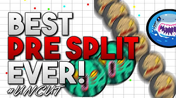 AGAR.IO // BEST PRE-SPLIT EVER! // FAST SERVER #UNCUT GAMEPLAY