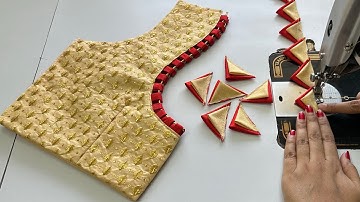 Designer Back Neck Blouse Design || Blouse Neck || Cutting And Stitching Back Neck Blouse Design