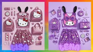 Lisa or Lena 🎀✨ Hello Kitty or My Melody 🐰💕 #cute #funzypicks #lisaorlena #trending #hellokitty screenshot 5