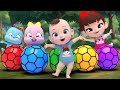 Squishy colored balls | Hickory Dickory Dock &amp; Do You Like Song | Nursery Rhymes &amp; Kids Songs