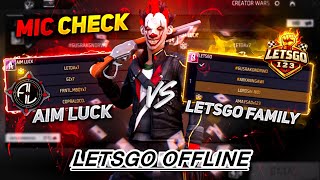 FULLL GAMEPLAY NO CUT LOETSGO FAMILY VS AIMLUCK , LETSGO GO TO OFFLINE ! screenshot 3