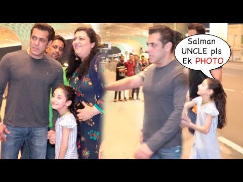 Little Girl SHOUTS For A PHOTO From Salman Khan At Airport…What Salman Does Next Will Melt Ur Heart