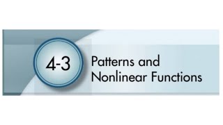 4-3 patterns and nonlinear functions part1 Net Worth