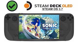Sonic Frontiers on Steam Deck OLED with Steam OS 3.7