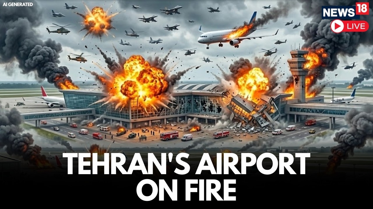Iran-Israel News LIVE: Tehran Airport On Fire After Massive Explosion | Iran-Israel War Escalates