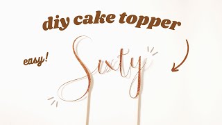 DIY CAKE TOPPER 🎂 - How To Make A Cake Topper with Cricut Maker \/\/ Cake Topper Tutorial Cricut