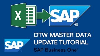 DTW (Data Transfer Workbench) Master Data Update Tutorial - SAP Business One screenshot 5