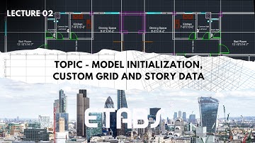 Model Initialization, Custom Grid Data and Story Data || Structural Analysis of a Building in ETABS