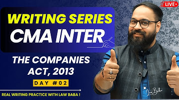 CMA Inter Law & Ethics – Answer Writing Series Dec. 2025 June 26 ( Day 2 )