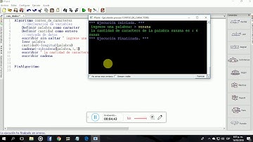 algoritmo conteo de caracteres cadenas y subcadenas