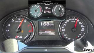 Audi S3 vs. Audi RS3 2015 0-210 GPS