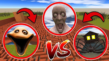 HUNGRY WORMS SEGMENTED VS HOUSE HEAD VS SCP 096 In Garry