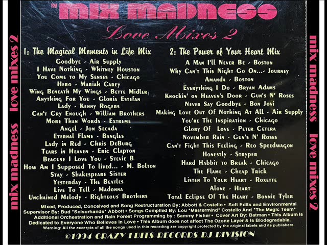 Madness Love Mixes 2 - Megamixes 1994 .- - YouTube