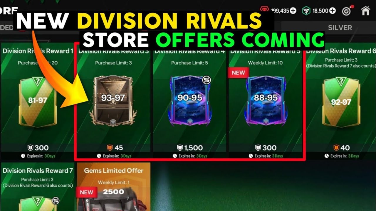 Divation Rivals NEW DIVISION RIVALS STORE OFFERS ARE COMING ON THIS DATE 👀🤩 NEW UCL ...