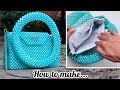 DIY ZIP CRYSTAL BEADED PURSE BAG ❤ Popular Design Pearl Bag Tutorial