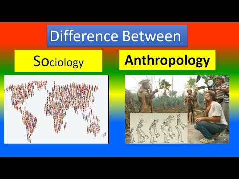 Difference Between Sociology and Anthropology